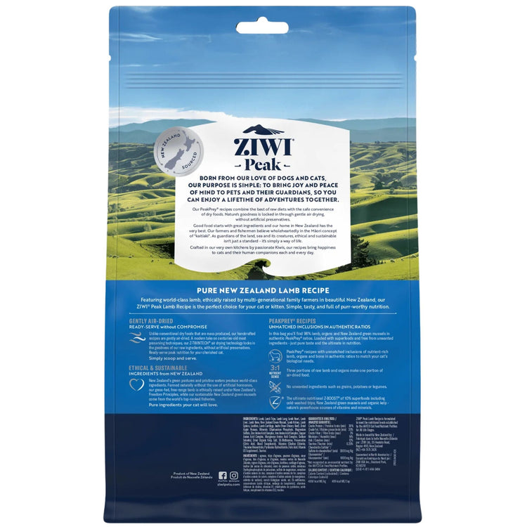 ZIWI Peak Cat Food Air Dried Lamb