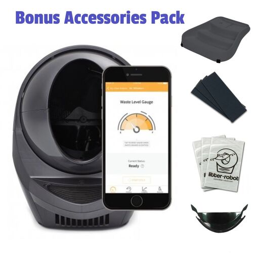 Litter Robot III Connect Automatic Cat Litter System Bisque - Essentials Bundle