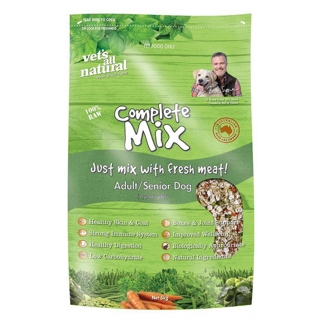 15kg Vets All Natural Complete Mix Adult And Senior Dog Food