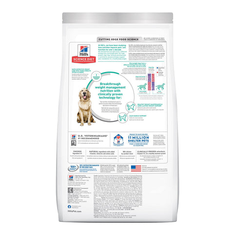 11.34KG Adult Perfect Weight Chicken Recipe Dog Food