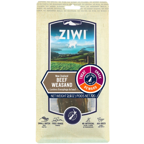 ZIWI Dog Treats Beef Weasand