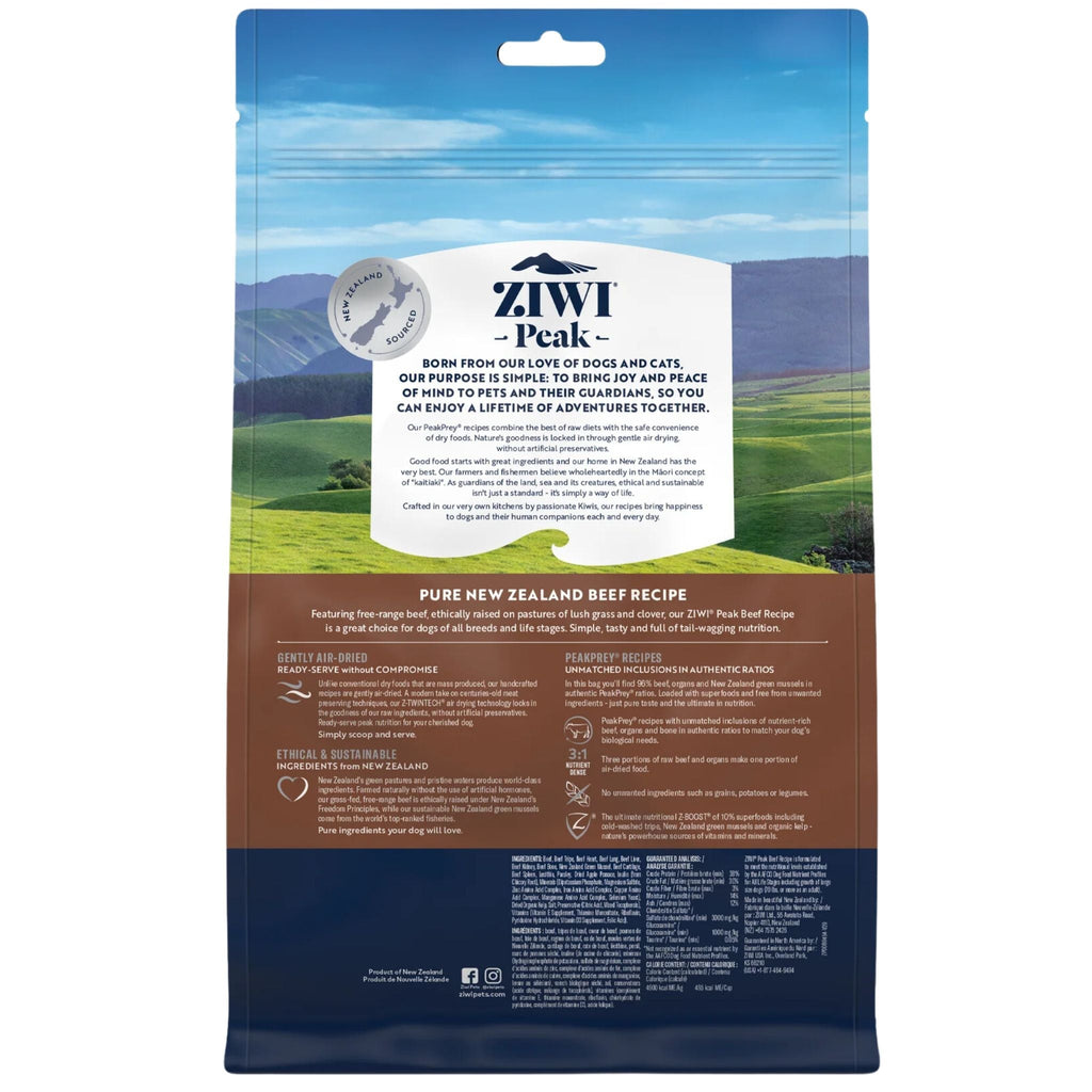 ZIWI Peak Dog Food Air Dried Beef