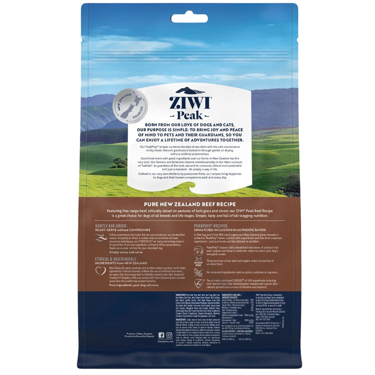 ZIWI Peak Dog Food Air Dried Beef