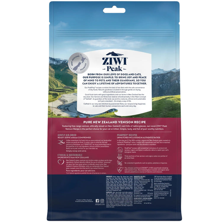 ZIWI Peak Cat Food Air Dried Venison