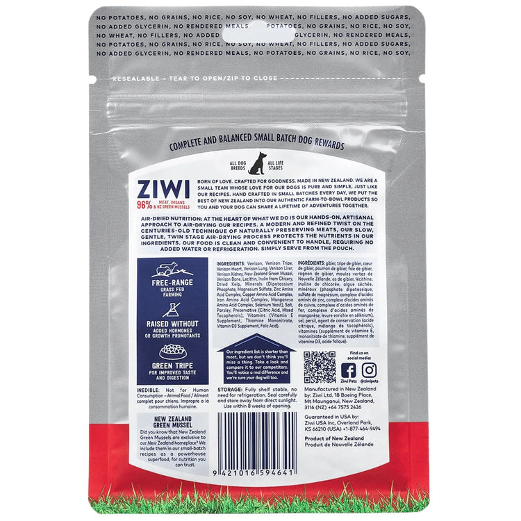 ZIWI Dog Treats Good Dog Rewards - Venison