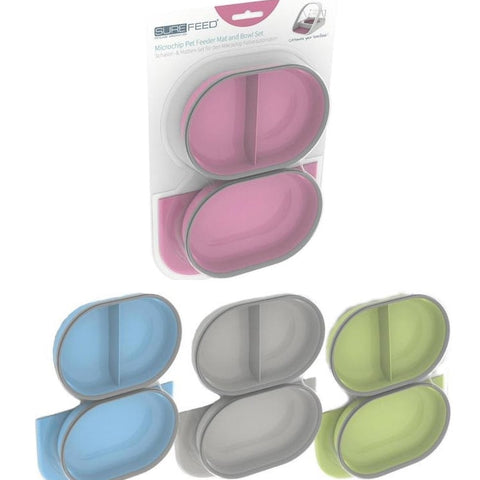 Surefeed Mat and Bowl Set for Surefeed Microchip Feeder & Motion-Activated Bowl