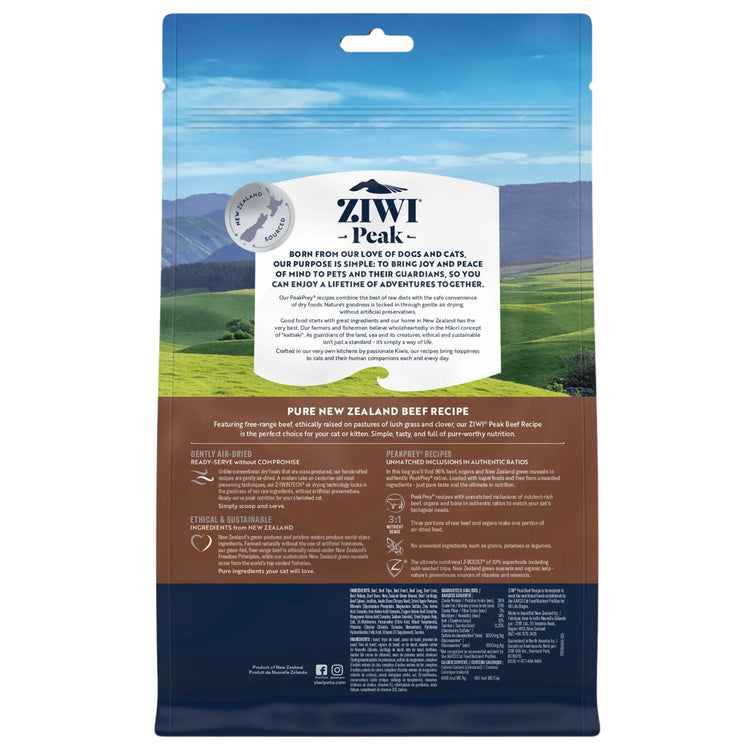 ZIWI Peak Cat Food Air Dried Beef