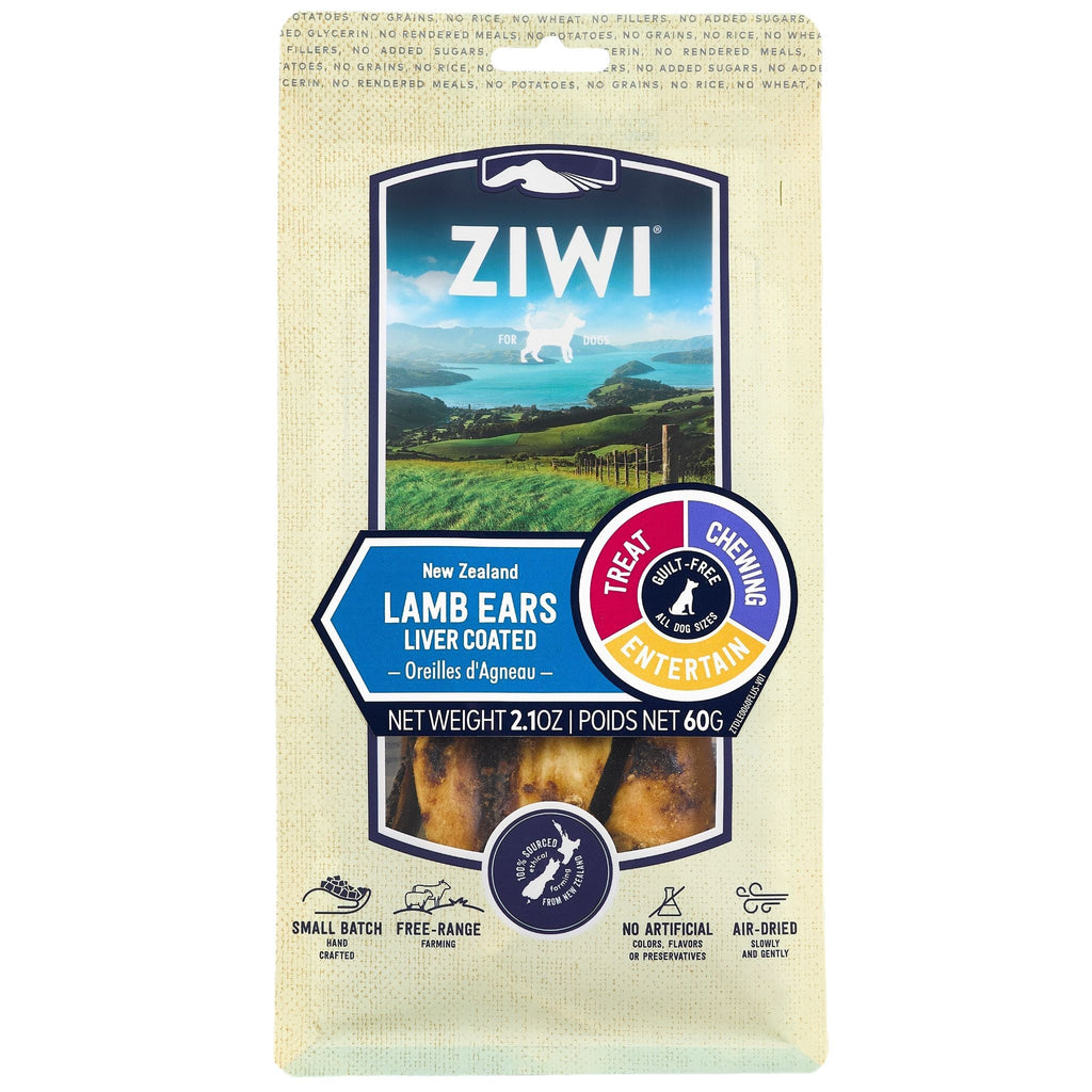 ZIWI Dog Treats Liver Coated Lamb Ears
