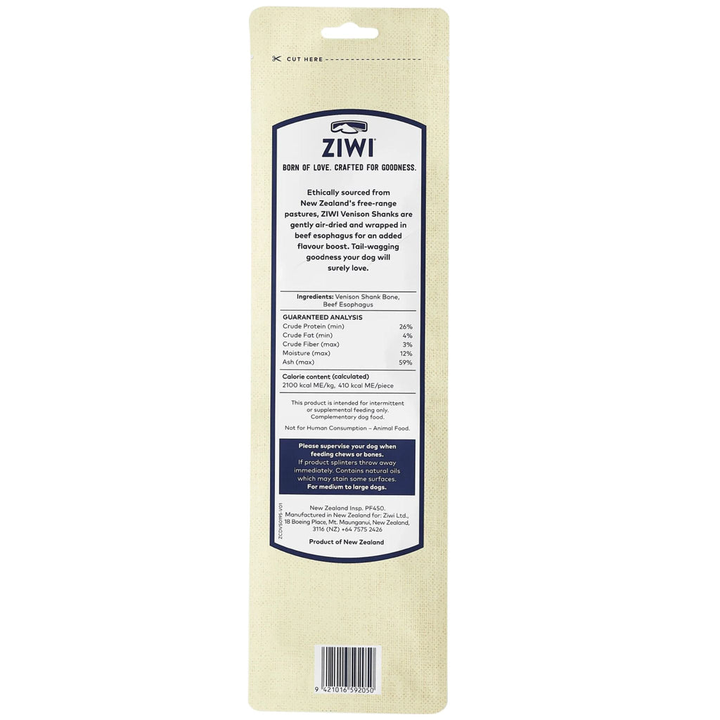 ZIWI Dog Treats Venison Shank Bone