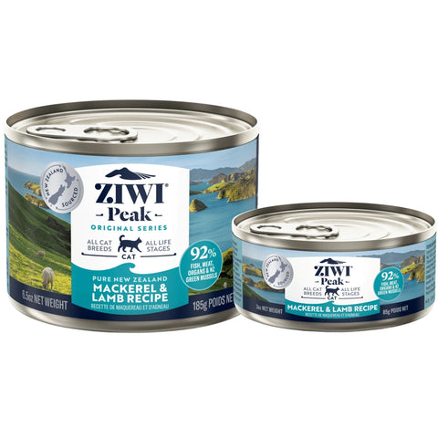 ZIWI Peak Cat Food Cans Mackerel and Lamb
