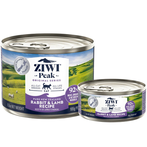 ZIWI Peak Cat Food Cans Rabbit & Lamb