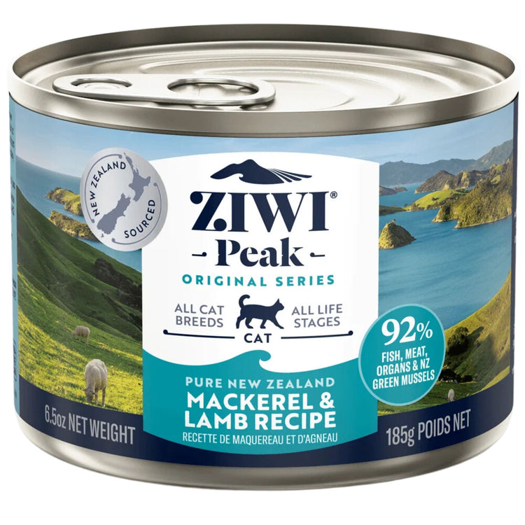 ZIWI Peak Cat Food Cans Mackerel and Lamb