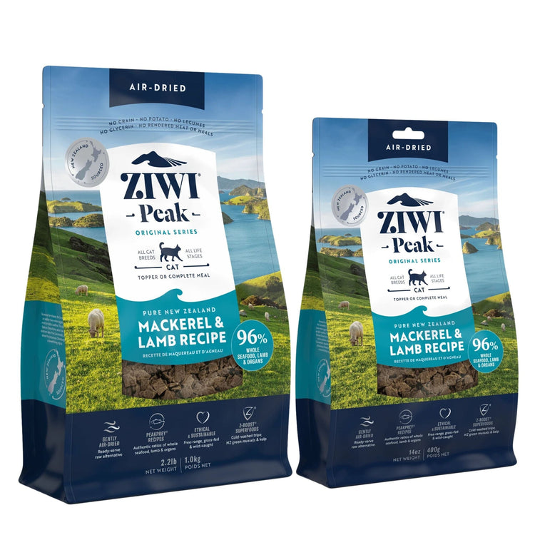 ZIWI Peak Cat Food Air Dried Mackerel and Lamb