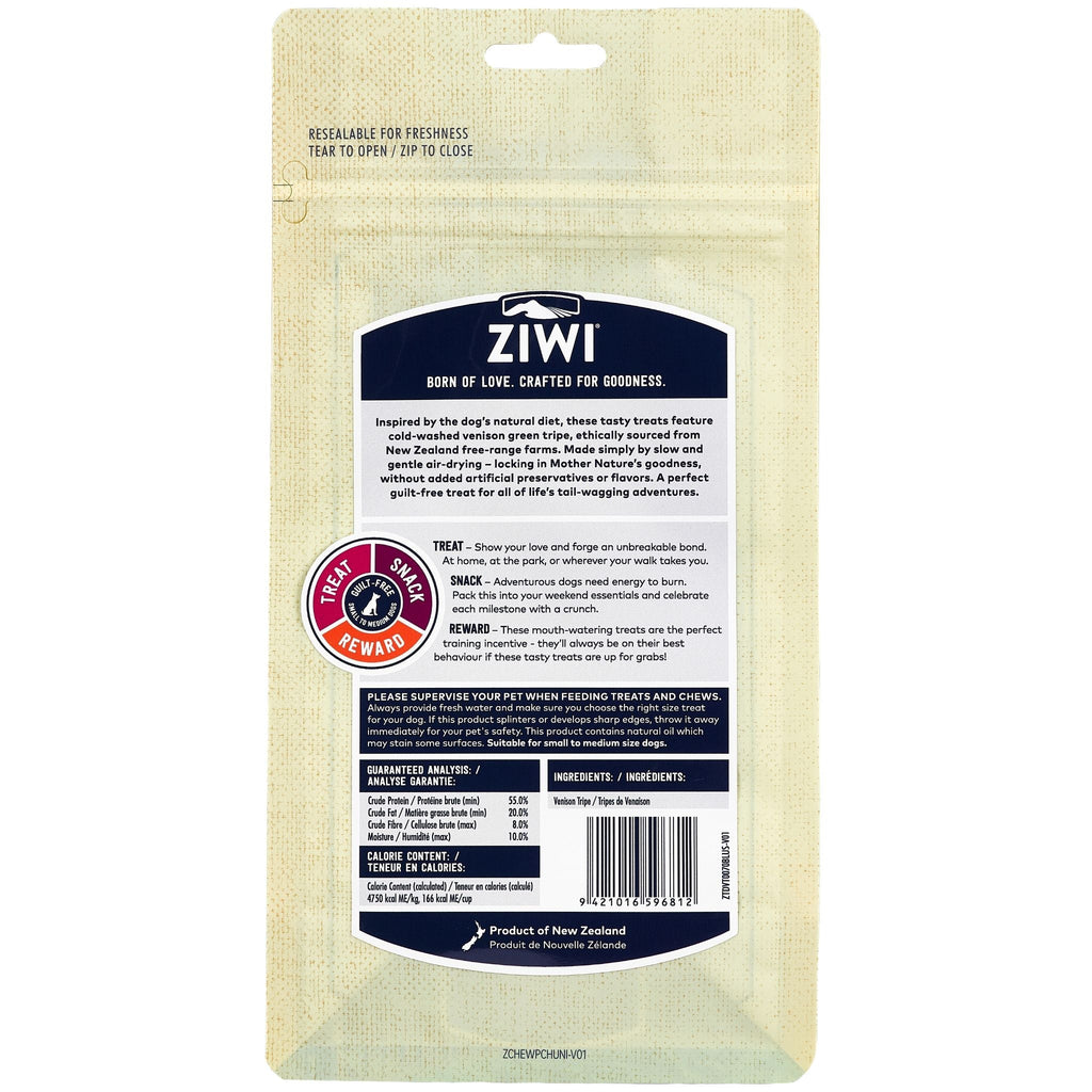 ZIWI Dog Treats Venison Green Tripe