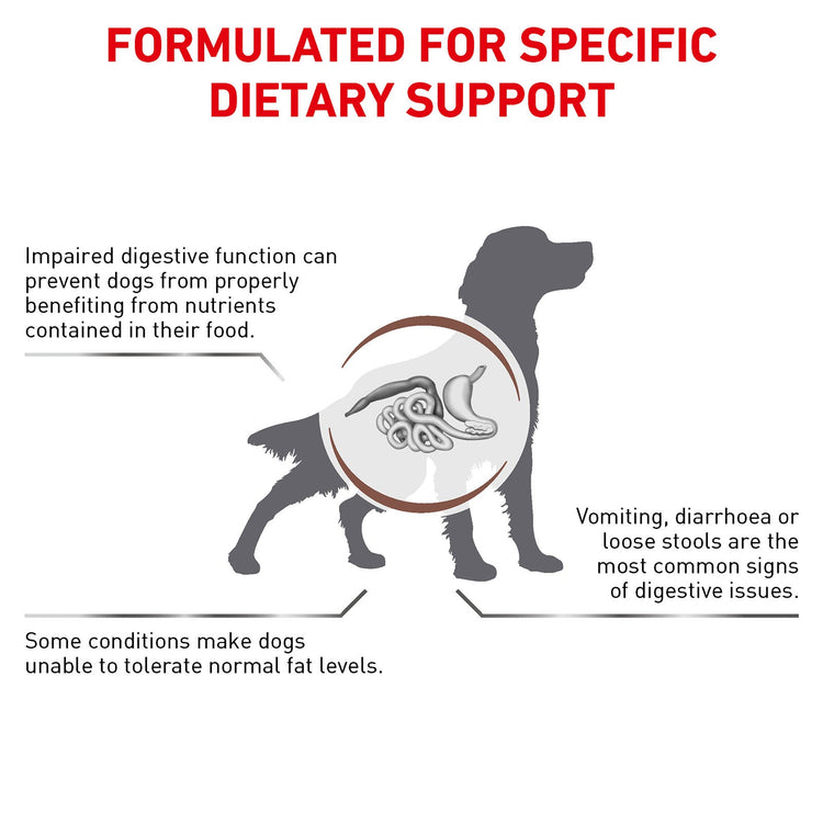 12KG Royal Canin Veterinary Diet Canine Gastrointestinal Low Fat Dry Dog Food