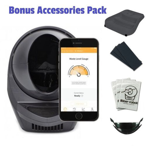 Litter Robot III Connect Automatic Cat Litter System Bisque - Essentials Bundle