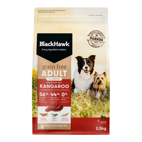 Black Hawk Kangaroo Grain Free All breeds Adult Dog Food 15kg