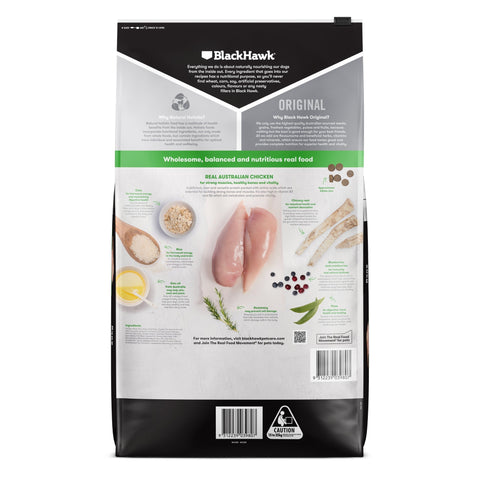 20Kg Black Hawk Large Chicken & Rice Original Adult Dog Food