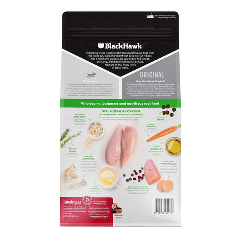 10kg Black Hawk Chicken & Rice Original Puppy Food Small