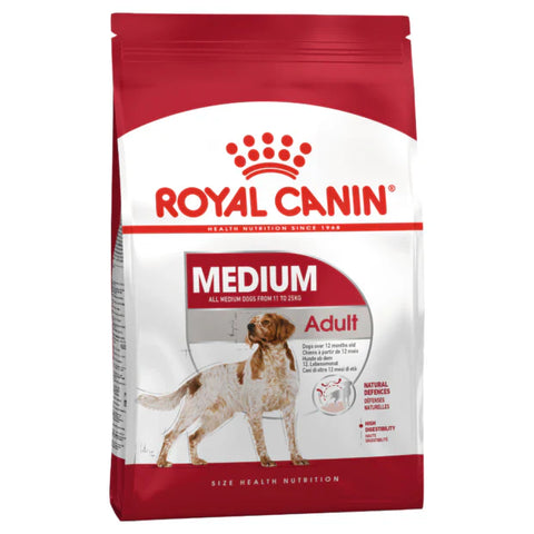 15kg Royal Canin Medium Adult Dry Dog Food