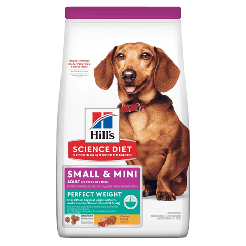 5.67KG Adult Perfect Weight Small & Mini Chicken Recipe dog food