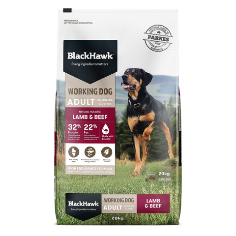 20kg Lamb & Beef Working Dog Adult Dog Food All breeds